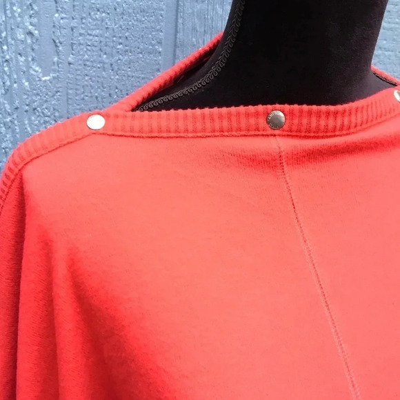 NWT Vince Camuto Snap Trim Dolman Sleeve Sweater Plus Size 1X Red - Picture 5 of 8